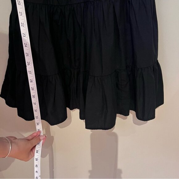 Express Black Baby Doll Puff Sleeve Mini Dress - Picture 7 of 7